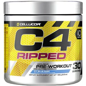 Cellucor C4® Ripped Pré-Treino Sabor Icy Blue Razz - 30 Doses (Aprox. 180g)