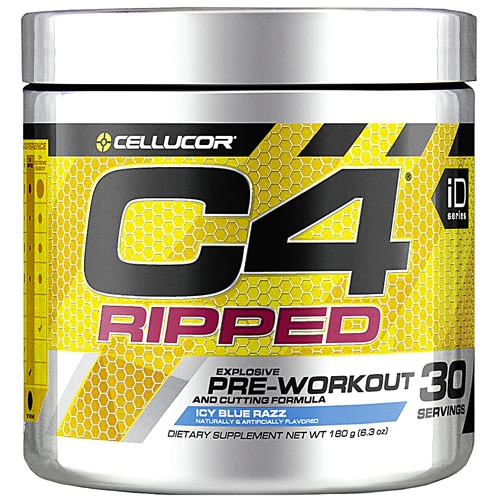 Cellucor C4® Ripped Pré-Treino Sabor Icy Blue Razz - 30 Doses (Aprox. 180g)