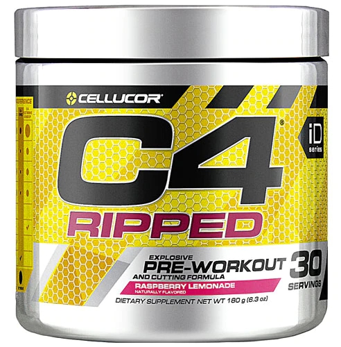 Cellucor C4® Ripped Pré-Treino Limonada de Framboesa - 30 Porções - Energia e Queima de Gordura