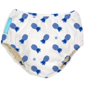 Comprar charlie banana reusable swim diaper large - blue pineapple -- 1 piece preço no brasil babies & kids diapering diapers diapers & training pants diapers size 4 suplementos em oferta suplemento importado loja 75 online promoção -