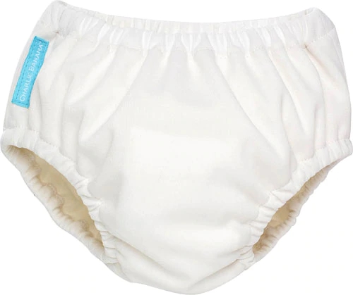 Fralda de Natação Reutilizável Charlie Banana X-Large Branca - 1 Peça - Ideal para Piscina e Praia