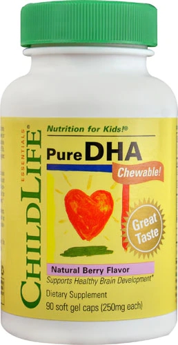 Childlife Pure DHA Chewable Sabor Morango - 90 Gomas Mastigáveis