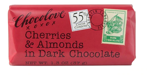 Chocolove Mini Chocolate Amargo com Cereja e Amêndoa - 37g