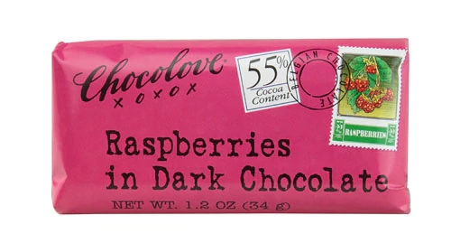 Chocolove Mini Chocolate Amargo com Framboesa - 34g