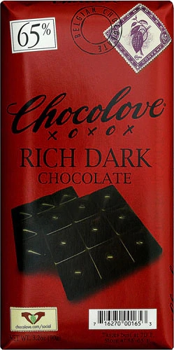 Barra de Chocolate Amargo Chocolove Rich Dark Chocolate 91g