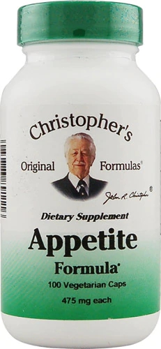 Christopher's Appetite Formula 475 mg - 100 Cápsulas Vegetarianas