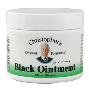 Pomada Negra Christopher's - 59ml (2 fl oz) - Bem-Estar e Cuidado Natural