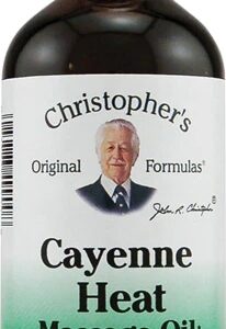 Óleo de Massagem com Pimenta Caiena Christopher's 118ml - Calor Terapêutico