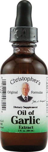 Extrato de Alho Christopher's Oil Drops 59ml - Suporte Imunológico e Bem-Estar