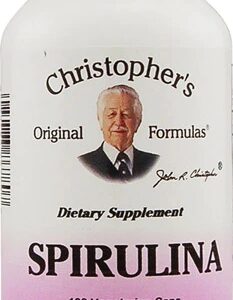 Christopher's Spirulina -- 500 mg - 100 Vegetarian Capsules