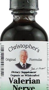 Christopher's Valerian Nerve Formula - Extrato Líquido 59ml para Calma e Bem-Estar