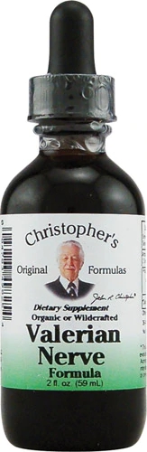 Christopher's Valerian Nerve Formula - Extrato Líquido 59ml para Calma e Bem-Estar