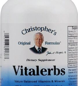 Christopher's Vitalerbs 690mg - 180 Cápsulas: Suplemento Natural para Saúde e Bem-Estar