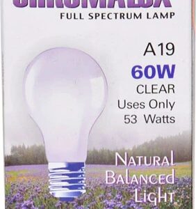 Comprar chromalux full spectrum lamp a19 60w clear -- 60 watt - 1 bulb preço no brasil housewares light bulbs lighting natural home suplementos em oferta suplemento importado loja 5 online promoção -