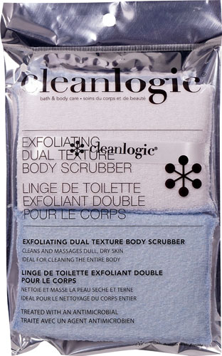 Kit 2 Esfoliantes Corporais Cleanlogic Dual Texture - Cores Sortidas (2 Panos)