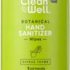 Comprar cleanwell botanical hand sanitizer wipes citrus thyme -- 40 wipes preço no brasil multivitamins specialty multivitamins suplementos em oferta vitamins & supplements suplemento importado loja 3 online promoção -