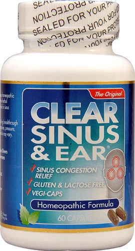 Clear Sinus and Ear 60 Cápsulas: Alívio Natural para Seios da Face e Ouvidos
