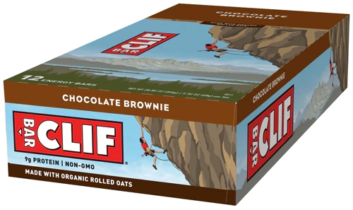 Clif Bar Energy Bar Chocolate Brownie - Caixa com 12 Unidades (Aprox. 770g)