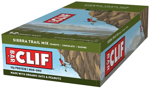 Clif Bar Energy Bar Sierra Trail Mix - Caixa com 12 Unidades (Aprox. 66g Cada)