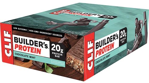 Barra de Proteína Clif Builder's Chocolate Mint 12 Unidades 60g Cada