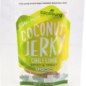 Comprar cocoburg coconut jerky chili lime -- 1. 5 oz preço no brasil food & beverages jerky meatless jerky snacks suplementos em oferta suplemento importado loja 65 online promoção -