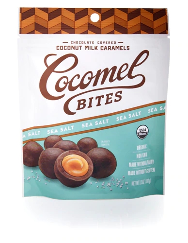 Cocomels Caramelos de Leite de Coco Orgânico Vegano com Sal Marinho - 100g
