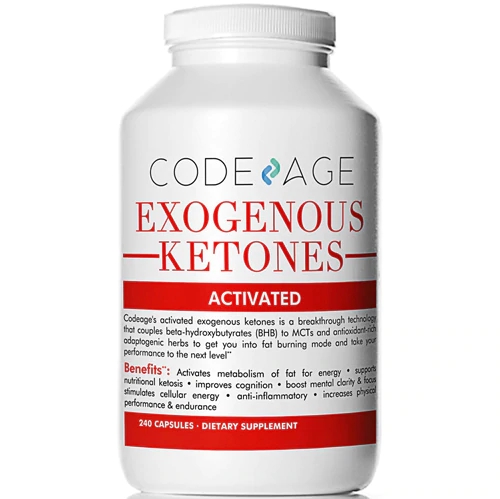 Code Age Exogenous Ketones - 240 Cápsulas para Energia e Foco