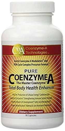 Coenzyme-A Technologies Pure CoenzymeA™ Suplemento para Saúde Total do Corpo - 90 Cápsulas