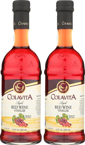 Vinagre de Vinho Tinto Envelhecido Colavita - 2 Garrafas de 493ml Cada