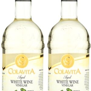 Vinagre de Vinho Branco Envelhecido Colavita, 2 Garrafas de 500ml Cada