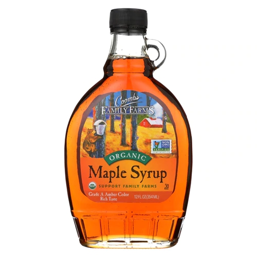 Xarope de Maple Orgânico Coombs Family Farms Grau A - 355ml - Sabor Puro e Natural