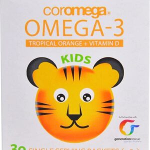 Coromega Ômega 3 Kids Laranja Tropical - 30 Sachês