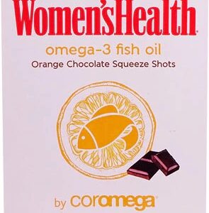 Coromega Ômega-3 Squeeze Shots Chocolate Laranja - 90 Sachês - Suplemento de Saúde