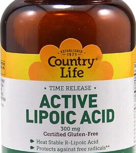Ácido Alfa-Lipóico Country Life 300mg - 60 Comprimidos - Potente Antioxidante