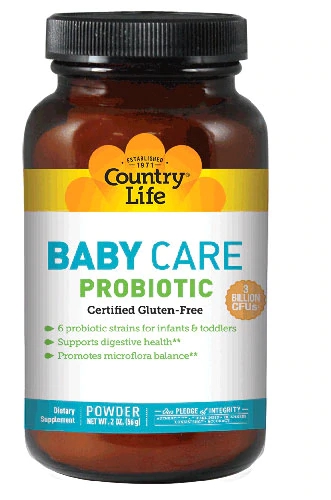 Country Life Baby Care Probiotic: 57g - Saúde Intestinal Essencial para Bebês