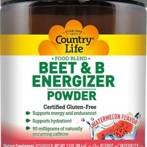 Country Life Beet & B Energizer Powder Melancia 100g - Suplemento Energético