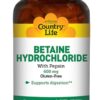Comprar country life betaine hydrochloride -- 600 mg - 100 tablets preço no brasil anti-aging formulas resveratrol suplementos em oferta vitamins & supplements suplemento importado loja 5 online promoção -
