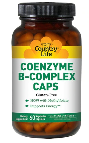 Country Life Coenzyme B-Complex 60 Cápsulas Veganas - Energia e Bem-Estar
