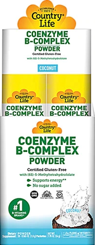 Country Life Coenzyme B-Complex Powder Coconut -- 30 Packets