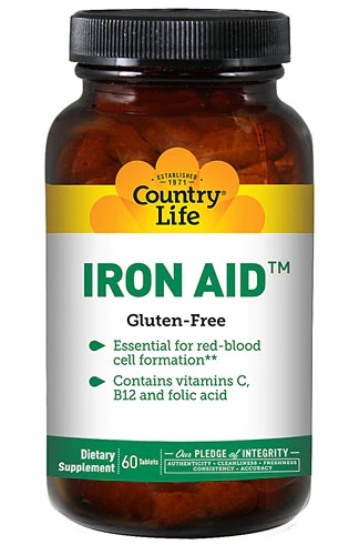 Country Life Iron Aid™ -- 60 Tablets