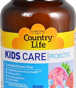 Country Life Kids Care Probiotic Berry -- 90 Chewable Wafers