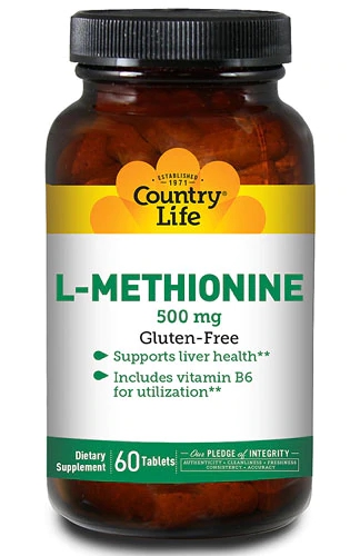 L-Metionina 500mg 60 Comprimidos - Country Life: Saúde e Bem-Estar