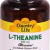 Comprar country life l-theanine -- 200 mg - 60 vegan capsules preço no brasil amino acids l-theanine suplementos em oferta vitamins & supplements suplemento importado loja 1 online promoção -