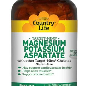 Comprar country life magnesium-potassium aspartate -- 90 vegetarian tablets preço no brasil magnesium magnesium & potassium minerals suplementos em oferta vitamins & supplements suplemento importado loja 5 online promoção -