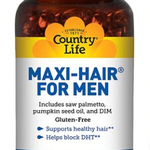 Country Life Maxi-Hair® For Men - Suplemento para Cabelos e Barba - 60 Cápsulas Gelatinosas Sem Glúten