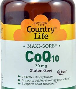 Comprar country life maxi-sorb coq10 -- 30 mg - 120 softgels preço no brasil coq10 suporte ao coração tópicos de saúde suplemento importado loja 79 online promoção -