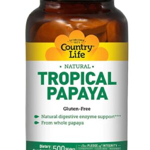 Comprar country life natural tropical papaya gluten free -- 500 chewable wafers preço no brasil digestive support gastrointestinal & digestion suplementos em oferta vitamins & supplements suplemento importado loja 87 online promoção -
