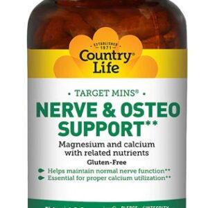 Comprar country life nerve & osteo support -- 180 tablets preço no brasil body systems, organs & glands muscle & nerve suplementos em oferta vitamins & supplements suplemento importado loja 19 online promoção -