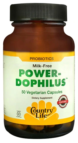 Country Life Power-Dophilus™ - 50 Cápsulas Vegetarianas - Probióticos Essenciais