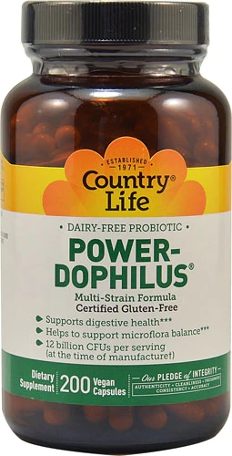 Country Life Power-Dophilus® -- 200 Vegan Capsules